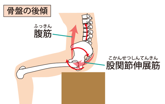 骨盤の後傾